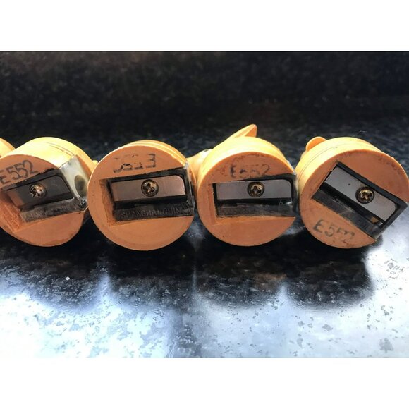 Set of 8 Vtg Wooden Pencil Sharpeners E552 Monkey Panda Bear Lion Ram Cat Turtle - Picture 3 of 10